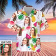 Custom Face Pineapple Watermelon Hawaiian Shirt Personalized Photo Best Summer Gifts