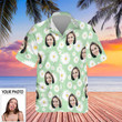 Custom Face Photo Daisy Flower Hawaiian Shirt With Faces On It Unique Personalized Gifts
