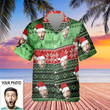 Custom Picture Face Christmas Hawaiian Shirt Personalized Photo Aloha Shirt Xmas Gifts