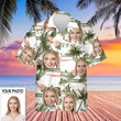 Custom Hawaiian Shirts With Face Coconut Tree Vacation Button Up Presents For Brother