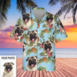 Custom Image Hawaiian Shirt With Dog Face Pug Lover Pineapple Hawaiian Shirt Gifts For Summer