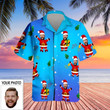 Custom Picture Hawaiian Shirts Santa Clause Hawaiian Shirt With Your Face On It Christmas Gifts