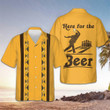 Here For The Beer Bowling Hawaiian Shirt Funny Drinking Lover Bowling Gifts For Men