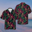 Tiki Mask Hawaiian Shirt Hibiscus Flowers Hawaiian Button Down Shirt Best Gift For Boyfriend