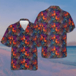 Rooster Chicken And Leaves Hawaiian Shirt Mens Beach Button Up Gifts For Chicken Lovers