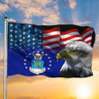 Bald Eagle US Air Force American Flag Proud USAF Patriotic Flags For Sale