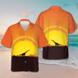 Mesozoic Sunset Dinosaur Hawaiian Shirt Men's Button Down Beach Shirts Gifts For Son