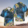 Floral Sea Turtle Hawaiian Shirt Button Up Beach Shirts Men Best Gifts For Boyfriend
