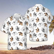 French Bulldog Pattern Hawaiian Shirt Dog Lovers Beach Shirt Button Down Gift For Summer