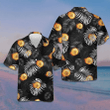 Bitcoin Flame And Tropical Pattern Hawaiian Shirt Summer Button Up Shirts Mens Gift Ideas