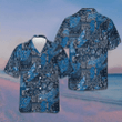 Blue Bandana Kerchief Paisley Pattern Hawaiian Shirt Mens Beach Shirts Button Up Gifts