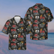 Colorful Racing Hot Rod Pattern Hawaiian Shirt Button Up Beach Shirts Mens Gifts For Racers