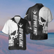 Skull Bowling Hawaiian Shirt Black And White Bowling Shirt Best Gifts For Bowlers