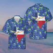 Texas Forever Hawaiian Shirt Tropical Button Down Shirt Gifts For Texans
