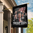 Trump Or Death Flag Donald Trump Mugshot Flag Presidential Campaign Trump 2024 Merch