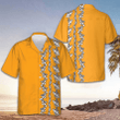 Peanut Leaves Hawaiian Shirt Yellow Button Up Shirt Gifts For Brother