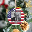 Donald Trump Mugshot Ceramic Ornament Still Winning For President 2024 Xmas Decor MAGA Merch
