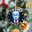 Donald Trump Mugshot Ceramic Ornament Trump 2024 Merchandise Christmas Ornaments 2023
