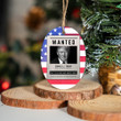 Trump Mugshot Ceramic Ornament Wanted Guilty Of Having Made America Great Christmas Ornaments