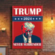 Trump 2024 Poster Donald Trump Mugshot Merch Never Surrender Merchandise Wall Decor