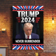 Trump 2024 Poster Never Surrender Wall Art Donald Trump Mugshot Merch Gifts For Republicans