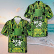 Irish Skull Saint Patricks Day Hawaiian Shirt Short Sleeve Button Up Gifts For Husband