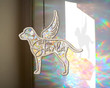 Custom Dog Memorial Suncatcher Ornament Christmas Ornament With Name Dog Loss Gifts