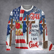 Be Still And Know That I Am God American Sweater Christian Christmas Sweater Gifts For Family