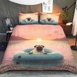 Pug Bedding Set Duvet Cover Bed Sheets Cute Pug Merchandise Gifts For Her