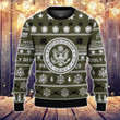 Personalized Army Veteran Proudly Served Ugly Christmas Sweater Gifts For Army Vets