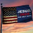 Jesus 2024 Our Only Hope Flag We The People Vintage American Flag Patriots Merchandise