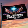 Jesus 2024 Love Thy Neighbor Flag American Eagle Cross Christian Flags For Sale
