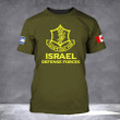 I Stand With Israel T-Shirt Israel Shirt IDF Israeli flag And Canadian flag Shirt