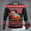 Cat Dashing Through The No Ugly Christmas Sweater Cat Lovers Sweater For Christmas