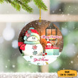 Personalized Snowman Merry Christmas Ornament Cute Christmas Tree Ornaments 2023