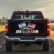 Jerusalem United We Stand With Israel Tailgate Wrap American And Israeli Flag Merchandise