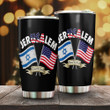 Jerusalem United We Stand With Israel Tumbler American And Israeli Flag Tumbler For Supporters