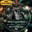 Custom Photo Ultrasound Christmas Ornament 2023 For Grandparents See You In 2024