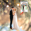 Custom Wedding Photo Christmas Ornament Personalized Bride And Groom Ornament Picture