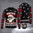 Tacky African American Santa Ugly Christmas Sweater Black Santa Xmas Holiday Sweater
