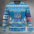 American I Stand With Israel Sweater May Live In The USA But History Began In Israel Ugly Sweater