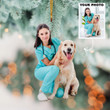 Personalized Picture Veterinarian Ornament Photo Christmas Ornament Gifts For Veterinarians