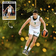 Custom Ornaments With Picture Basketball Christmas Ornament Gift For Sports Lovers