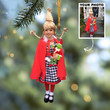 Customized Photo Ornament Funny Cosplay Costume Christmas Ornaments With Pictures