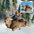 Personalized Photo Ornaments Deer Hunting Christmas Ornament Gifts For Deer Hunters