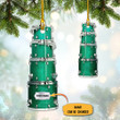 Custom Christmas Drum Set Shaped Ornament Unique Christmas Tree Ornament Gifts For Drummer