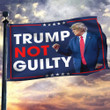 Donald Trump Not Guilty Flag Ultra MAGA Flag Trump 2024 Merchandise Gift For Republicans