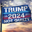 Not Guilty Trump Flag 2024 Merchandise Donald Trump Campaign Flag For Sale Gift For Patriots