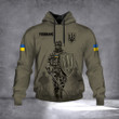 Personalized Ukraine Soldier Hoodie Support Ukraine Merch Clothing