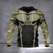Personalized Name Stands With Ukraine Hoodie Slava Ukraini Camouflage Merch